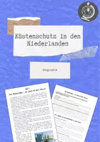 Vorschau - Arbeitsblätter - Küstenschutz in den Niederlanden + Lösungen - Deckblatt
