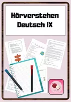 Vorschau - Arbeitsblätter - Hörverstehen Deutsch / Hörtexte / Zuhören / Prüfungsvorbereitung Quali - Deckblatt