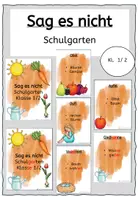 Vorschau - Spiele - Sag es nicht! Schulgarten Klasse 1/2 - Deckblatt
