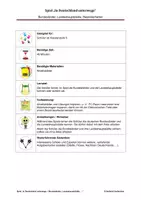 Vorschau - Arbeitsblätter - Topografie - Spiel zu den Bundesländern - Seite 1