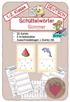 Vorschau - Arbeitsblätter - Materialpaket Schüttelwörter & Schüttelsätze "Sommer" - Seite 1