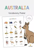 Vorschau - Poster - Australia: Vocabulary Poster (Englisch) - Deckblatt