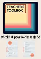Aperçu - Outils du professeur - Programme 2025 pour la classe de 5è - checklist - Page de couverture