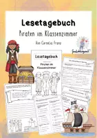 Vorschau - Arbeitsblätter - Lesetagebuch zur Klassenlektüre: Piraten im Klassenzimmer - Deckblatt