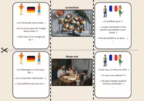 Vorschau - Arbeitsblätter - Participer à un échange - Dialogkarten - Seite 1