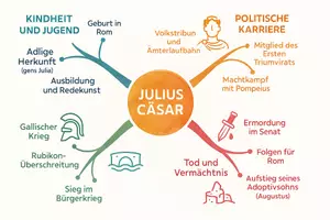 Vorschau - Arbeitsblätter - Lernposter + Arbeitsblatt "Julius Cäsar" + Onlineübung & MP3 + Mindmap + Infografik - Seite 3