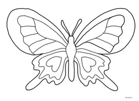 Vorschau - Arbeitsblätter - Muttertag / Vatertag - Brief-Schmetterling - Seite 1