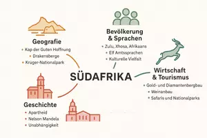 Vorschau - Arbeitsblätter - Lernposter + Arbeitsblätter zum Thema "Südafrika" + Lösung & MP3 + Mindmap + Infografik - Seite 3