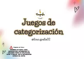 Vista previa - Tarjetas / Manipulativos - Juego de categorización - página 1