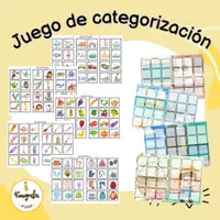 Vista previa - Tarjetas / Manipulativos - Juego de categorización - Portada