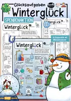 Vorschau - Mal- und Bastelvorlagen - Winterglück / Glücksaufgaben - SPENDENAKTION - Deckblatt