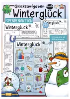 Vorschau - Mal- und Bastelvorlagen - Winterglück / Glücksaufgaben - SPENDENAKTION - Seite 1