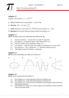 Vorschau - Stundenentwürfe - Funktionsbegriff - Unterrichtsreihe Analysis Klasse 10 - Einheit 1 - Seite 1