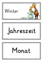 Vorschau - Poster - Tafelkalender Giraffenklasse 🦒 | Monate, Jahreszeiten & Wochentage in 4 Farben - Seite 3