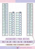 Vista previa - Refuerzo / NEE / Materiales de apoyo - Ascensores para restas - Portada
