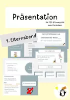 Vorschau - Präsentationen/Tafelbilder - Präsentation Elternabend Klasse 1 - Deckblatt