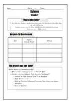 Vorschau - Arbeitsblätter - Stunde 2 Dateien - Deckblatt