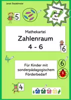 Vorschau - Fördermaterial/Inklusion - Mathe-Kartei Zahlenraum 4 bis 6 (Inklusion, Sonderpädagogik) - Deckblatt