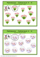 Vorschau - Fördermaterial/Inklusion - Mathe-Kartei Zahlenraum 4 bis 6 (Inklusion, Sonderpädagogik) - Seite 1