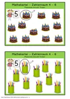 Vorschau - Fördermaterial/Inklusion - Mathe-Kartei Zahlenraum 4 bis 6 (Inklusion, Sonderpädagogik) - Seite 2