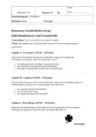 Vorschau - Test - Q1/Q2 - Philosophie Klausur: Rousseaus Gesellschaftsvertrag – Individualinteresse und Gemeinwille im Spannungsfeld politischer Legitimation - Seite 1