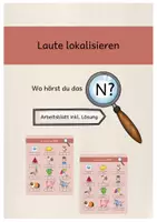 Vorschau - Arbeitsblätter - Laute lokalisieren: Wo hörst du das N/n? - Deckblatt