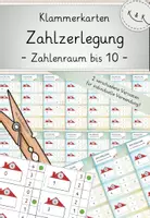 Vorschau - Stationenlernen - Materialpaket: Zahlzerlegung bis 10, Zahlenraum bis 10, Förderung Zahlvorstellung - Seite 1