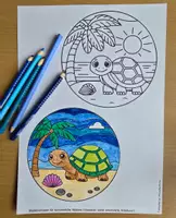 Vorschau - Mal- und Bastelvorlagen - Sommer Mobilés Fensterbilder - Seite 2