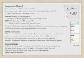 Vorschau - Stationenlernen - Zahlzerlegung im ZR bis 20, 210 kleine + sowie 54 große Klammerkarten zur Zahlzerlegung, Zahlvorstellung, Zahlenraumerweiterung - Seite 1