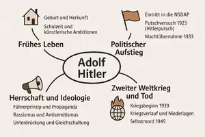 Vorschau - Arbeitsblätter - Lernposter + Arbeitsblatt zum Thema "Adolf Hitler" + Onlineübung & MP3 + Mindmap + Infografik - Seite 3