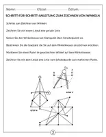 Vorschau - Arbeitsblätter - Winkel messen und zeichnen - Mathematik (4. - 5. Klasse) - Seite 3