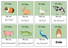 Vorschau - Bildkarten - Haus- und Nutztiere - Ich habe… Wer hat? Lesespiel 1./2. Klasse - Seite 3