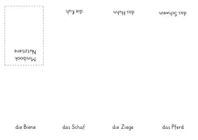 Vorschau - Arbeitsblätter - Minibooks Nutztiere - 4 Vorlagen - Seite 2