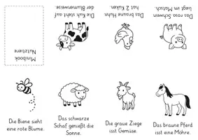 Vorschau - Arbeitsblätter - Minibooks Nutztiere - 4 Vorlagen - Seite 3