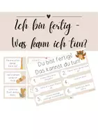 Vorschau - Poster - Ich bin fertig - Was kann ich tun? - Deckblatt