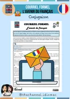 Aperçu - Feuilles d'exercices - COURRIEL FORMEL – L’AVENIR DU FRANÇAIS (Conjugaison) - Page de couverture