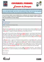 Aperçu - Feuilles d'exercices - COURRIEL FORMEL – L’AVENIR DU FRANÇAIS (Conjugaison) - Page 2