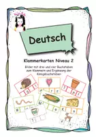 Vorschau - Bildkarten - Klammerkarten - Niveau 2 - Deckblatt