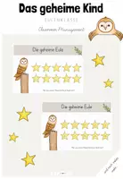 Vorschau - Poster - Classroom-Management: Das geheime Kind/ Die geheime Eule für deine Eulenklasse (Kl.1-4) - Deckblatt