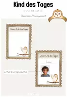 Vorschau - Poster - Classroom-Management: Kind bzw. Eule des Tages (Klasse 1-4) - Deckblatt