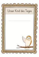 Vorschau - Poster - Classroom-Management: Kind bzw. Eule des Tages (Klasse 1-4) - Seite 2