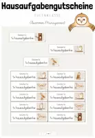 Vorschau - Bildkarten - Classroom-Management: Hausaufgabengutscheine für deine Eulenklasse - Deckblatt