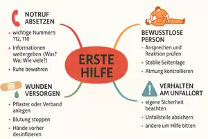 Vorschau - Arbeitsblätter - Lernposter + Arbeitsblatt "Erste Hilfe" + Onlineübung & MP3 + Mindmap + Infografik - Seite 3