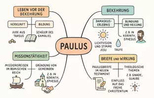 Vorschau - Arbeitsblätter - Lernposter + AB mit Fragen zum Thema "Paulus" + Lösungsblatt + Mindmap + Infografik - Seite 3