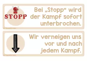 Vorschau - Poster - Regeln zum Raufen, Ringen und Kämpfen - Unterrichtsmaterial - Seite 3