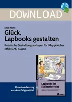Vorschau - Arbeitsblätter - Glück, Lapbooks gestalten - Deckblatt