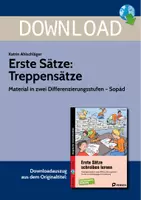 Vorschau - Arbeitsblätter - Erste Sätze: Treppensätze - Deckblatt