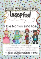 Vorschau - Fördermaterial/Inklusion - Klettmappe Lesepfad die Narren sind los! - Deckblatt