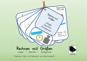 Vorschau - Fördermaterial/Inklusion - Fächer zum Rechnen mit Größen: Längen, Gewichte und Zeitspannen - Seite 1