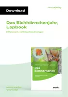 Vorschau - Arbeitsblätter - Das Eichhörnchenjahr, Lapbook - Deckblatt
